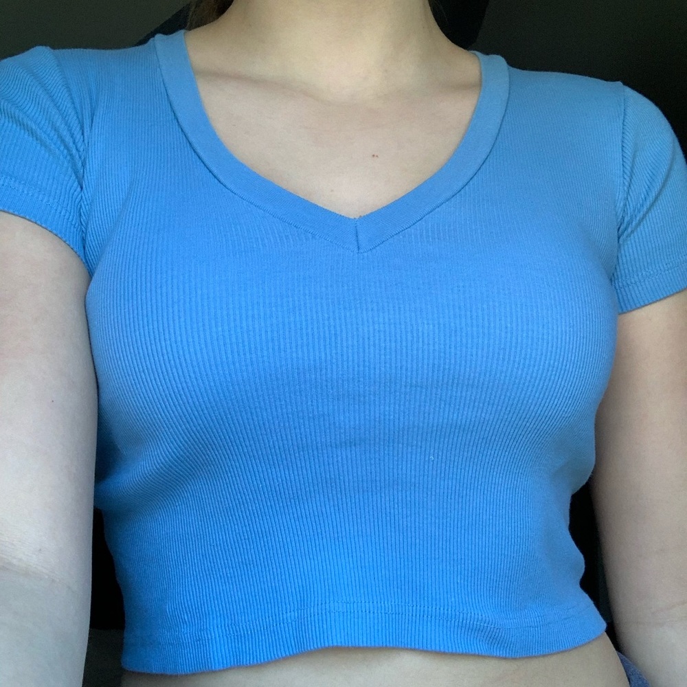 Baby blue top from brandy Melville